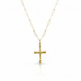 24K Gold Cross Pendant