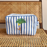 NM - Cosmetic Pouch | Blue Palm