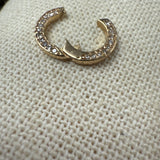 Gold Pave Diamond Enhancer Ring