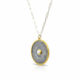 Coin Pendant w/ Pearl