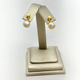 Pearl & 24K Gold Earrings