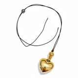 Adjustable Puffy Heart Necklace