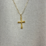 24K Gold Cross Pendant
