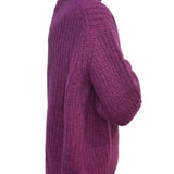RO - Virgin Wool and Cashmere Knit Turtleneck Sweater | Fushia
