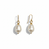Dainty Pearl Dangle Earrings