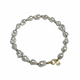 Baroque Pearls on Colorful Thread Choker | 15.5"