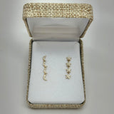 14K Stars & Moon Dangle Earrings