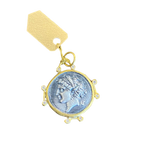 Greek Nymph Coin Pendant