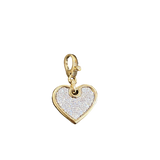 Gold & Diamond Heart Charm