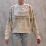 DE - American Flag Sweater | Ecru