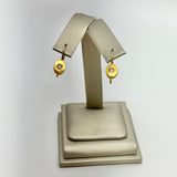 Diamond & 24K Gold Earrings