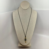 Tahitian Pearl Mid-Length Necklace w/ Gold & Emerald | 26"