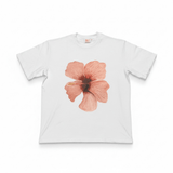 MTL - Burgundy Hibiscus Oversize Tee | Ivory