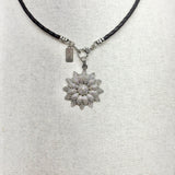 Diamond Flower Pendant