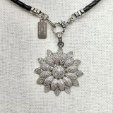 Diamond Flower Pendant