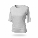 UN - Viscose Elbow T-Shirt | Gris Chine