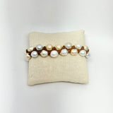 South Sea Pearls Macramé Style Bracelet | 7-8"