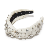 LS - Knotted Crystal Headband | Tweed