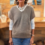 UN - V-Neck Pullover | Taupe