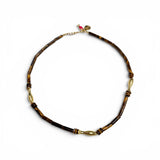 Semi-Precious Fish Necklace | Tigers Eye | 18.5"