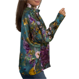 YV - Silk Shirt | Blue Floral