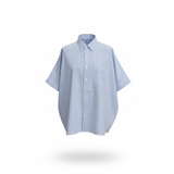 DE - Emma Cuffed Shirt | Light Blue Stripe