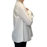 SS - Cotton Pleat Shirt | White