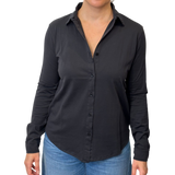 UN - 100% Cotton Button Down Shirt | Black