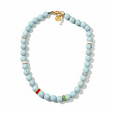 Semi-Precious Necklace with Enamel Details