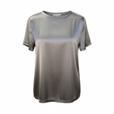 PT - Silk Short Sleeve Top | Grey
