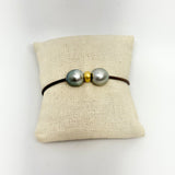 Tahitian & 18K Gold w/ Gold Clasp Bracelet