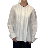 SS - Cotton Pleat Shirt | White