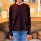 UN - Round Neck Sweater | Bordeaux/Navy