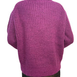 RO - Virgin Wool and Cashmere Knit Turtleneck Sweater | Fushia