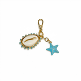 Puka Shell Charm Cluster | Blue