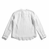 LB - Mandarin Collar Shirt | White
