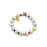Freshwater Pearls w/ Colorful Beads Bracelet