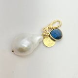 Baroque Freshwater Pearl and Semi-Precious Stone Charm Cluster