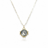 Greek Nymph Coin Pendant