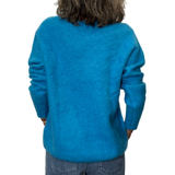 UN - Alpaca V-Neck Sweater | Turquoise