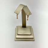 14K Gold & Diamond Dangle Earrings