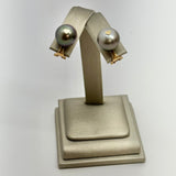 Tahitian Pearl & 14K Gold Clip On Earrings