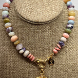 Opal Choker w/ Elephant Charm | 16"