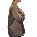 SS - Silk Cotton Pleat Shirt | Fossil