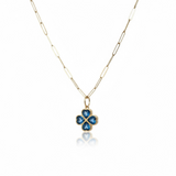 Gold and Blue London Clover Enhancer