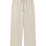 TG - Wide Leg Cropped Sweatpant | Washed White