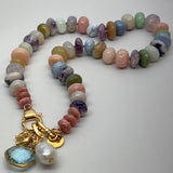 Opal Choker w/ Elephant Charm | 16"