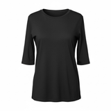 UN - Viscose Elbow T-Shirt | Noir