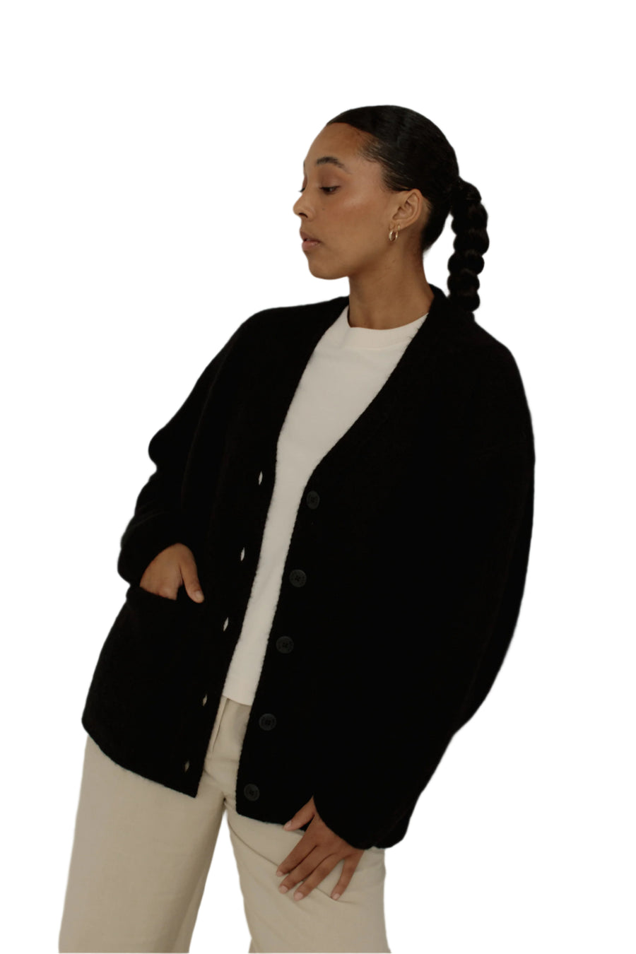 BK - Alpaca Harvest Cardigan | Black