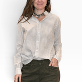 PDC - Organic Cotton Dobby Stripe Standard Shirt | Ivory